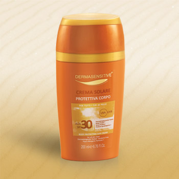 crema solare protettiva corpo 30+